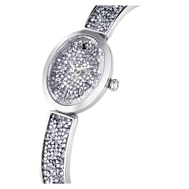 Crystal Rock Oval Saat, İsviçre Üretimi, Kristal bileklik, Gümüş Rengi, Paslanmaz çelik - Swarovski, 5656881