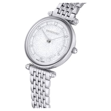 Crystalline Wonder Uhr, Schweizer Produktion, Metallarmband, Silberfarben, Edelstahl - Swarovski, 5656929