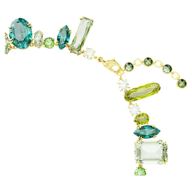 Gema 項鏈, 混合式切割, 綠色, 鍍金色色調 - Swarovski, 5657388