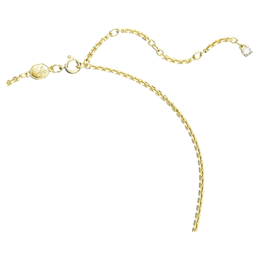 Mother's Day 项链, 白色, 镀金色调 - Swarovski, 5657725