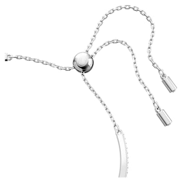 Swan Armreif, Schwan, Blau, Rhodiniert - Swarovski, 5660595