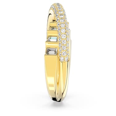 Dextera cocktail ring, Mixed cuts, White, Gold-tone plated - Swarovski, 5661055