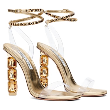 Sandalo AQUAZZURA Aura, Tono dorato delicato - Swarovski, 5661902