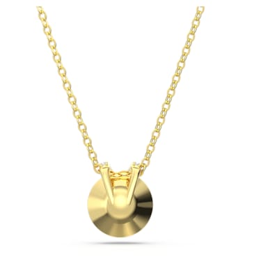 Bella V Anhänger, Rundschliff, Goldfarben, Goldlegierungsschicht - Swarovski, 5662091