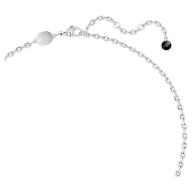 Letra 項鏈, 情書, 白色, 鍍白金色 - Swarovski, 5662873