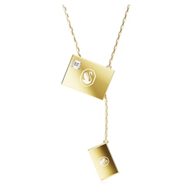 Letra 項鏈, 情書, 漸層色, 鍍金色色調 - Swarovski, 5662878