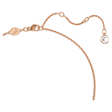Una set, Heart, Pink, Rose gold-tone plated - Swarovski, 5662884