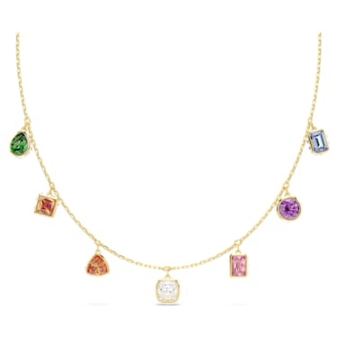 Collier Stilla, Tailles variées, Multicolore, Placage de ton or - Swarovski, 5662918