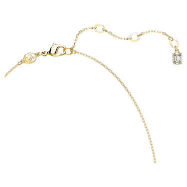 Swarovski Chroma necklace Mixed cuts Multicoloured Gold tone plated