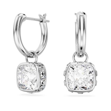 Square swarovski crystal earrings on sale