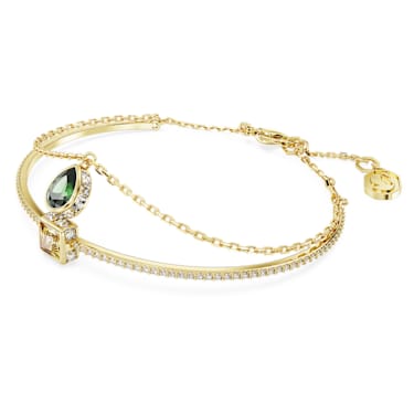Chroma Armreif, Verschiedene Schliffe, Mehrfarbig, Goldlegierungsschicht - Swarovski, 5662924