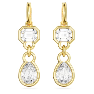 Pendientes Imber, Tallas mixtas, Blancos, Baño tono oro - Swarovski, 5663265