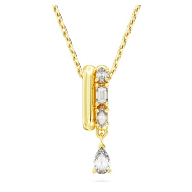 Pendentif Imber, Tailles variées, Blanc, Placage de ton or - Swarovski, 5663333