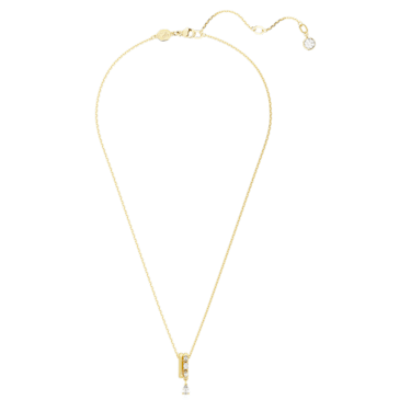 Imber pendant, Mixed cuts, White, Gold-tone plated | Swarovski
