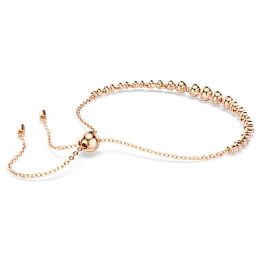 Imber Emily bracelet, Mixed round cuts, Pink, 18K rose gold finish - Swarovski, 5663393