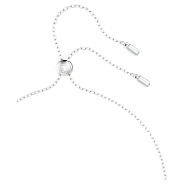 Pendentif Dextera, Boucle entrelacée, Bleu, Métal rhodié - Swarovski, 5663504