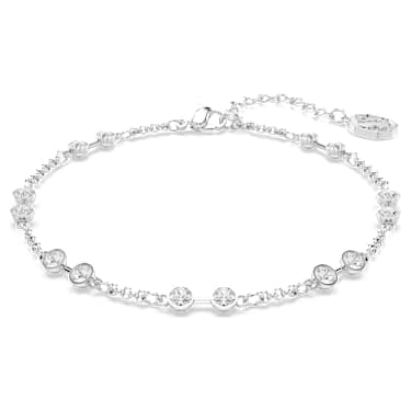 Swarovski Remix Collection strand, Round cut, White, Rhodium plated - Swarovski, 5663545