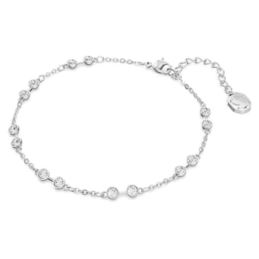 Strand Swarovski Remix Collection, Taille ronde, Blanc, Métal rhodié - Swarovski, 5663545