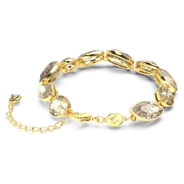 Braccialetto Elegance of Africa, Taglio misto, Marrone, Placcato color oro - Swarovski, 5664794