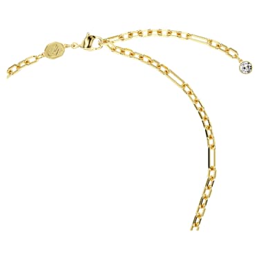 Obesek Una, Zelen, PVD zlatega odtenka - Swarovski, 5665238