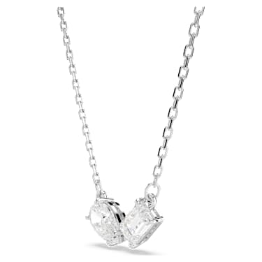 Mesmera Set, Verschiedene Schliffe, Weiß, Rhodiniert - Swarovski, 5665829