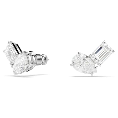 Mesmera Set, Verschiedene Schliffe, Weiß, Rhodiniert - Swarovski, 5665829