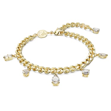 Sparkly Bracelet. Charms Bracelet With Swarovski Crystal, Lucky Charm  Bracelet, Charm Jewellery, Crystal Jewellery OOAK. - Etsy