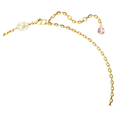 Letra 套裝, 情書, 粉紅色, 鍍金色色調 - Swarovski, 5665865