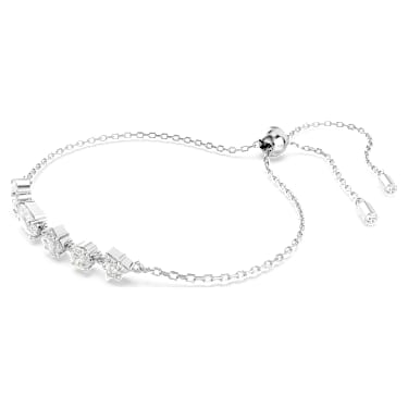 Mesmera Set, Verschiedene Schliffe, Verstreutes Design, Weiß, Rhodiniert - Swarovski, 5665877