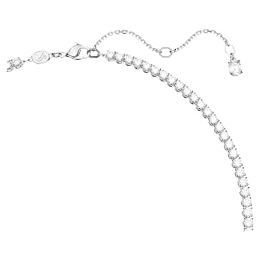 Matrix Tennis 네크리스, 믹스 컷, 그린, 로듐 플래팅 - Swarovski, 5666168
