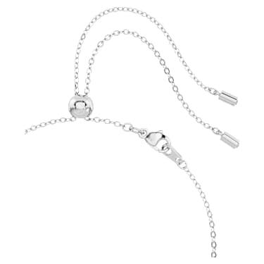 Luna choker, Moon, White, Rhodium plated - Swarovski, 5666178