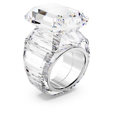 Lucent リング, オクタゴンカット, ホワイト | Swarovski