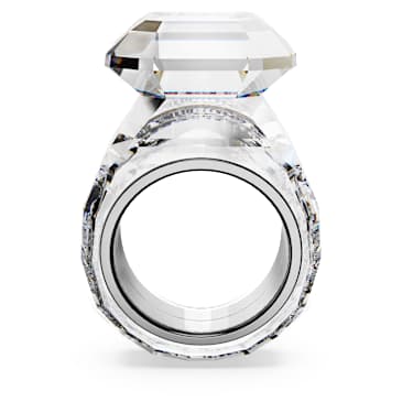 Lucent cocktail ring, Octagon cut, White - Swarovski, 5666590