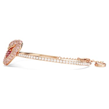 Sublima bracelet, Heart, Pink, Rose gold-tone plated - Swarovski, 5666672
