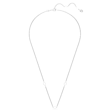 Collana carrier Symbolica, Bianca, Placcato rodio - Swarovski, 5667468