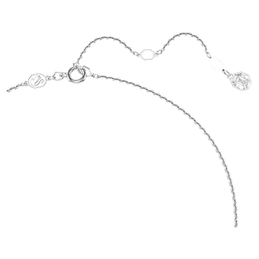 Symbolica Carrier Halskette, Weiß, Rhodiniert - Swarovski, 5667468