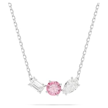 Mesmera Anhänger, Verschiedene Schliffe, Rosa, Rhodiniert - Swarovski, 5668275