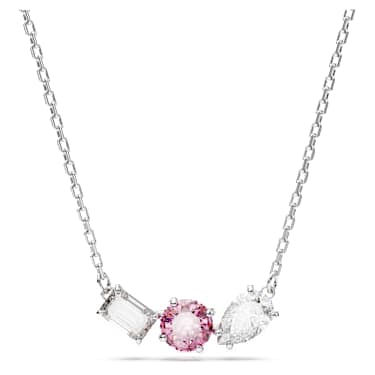 Mesmera Anhänger, Verschiedene Schliffe, Rosa, Rhodiniert - Swarovski, 5668275