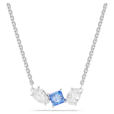 Pendente Mesmera, Taglio misto, Blu, Placcato rodio - Swarovski, 5668276