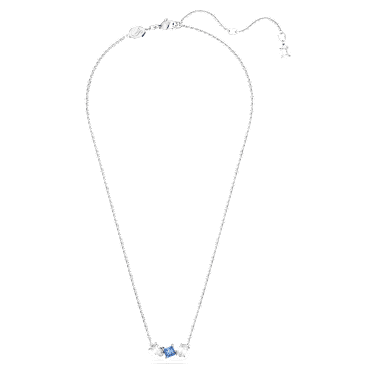 Mesmera 链坠, 混合切割, 蓝色, 镀铑 - Swarovski, 5668276