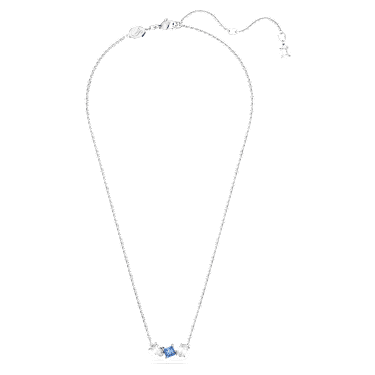 Mesmera hanger, Verschillende slijpvormen, Blauw, Rodium toplaag - Swarovski, 5668276