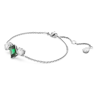 Mesmera Armband, Verschiedene Schliffe, Grün, Rhodiniert - Swarovski, 5668360