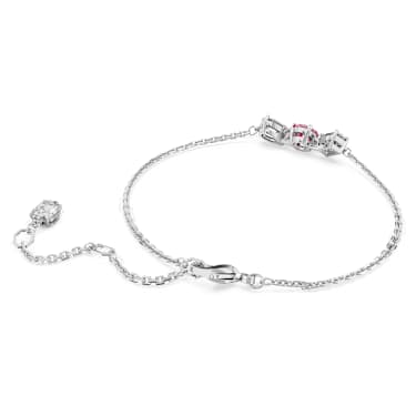 Mesmera Armband, Verschiedene Schliffe, Rosa, Rhodiniert - Swarovski, 5668361