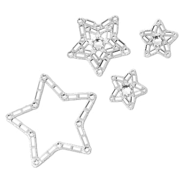 바디 주얼, 4개 세트, 별, 화이트 - Swarovski, 5668446