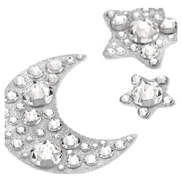 Bijou de corps, Parure (4), Lune et étoile, Blanc - Swarovski, 5668448