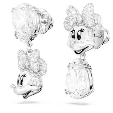 Disney Minnie Mouse ドロップピアス, アシンメトリーデザイン 