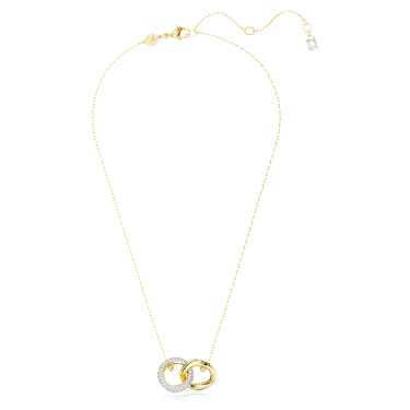 Dextera Anhänger, Verschlungener Reif, Weiß, Goldlegierungsschicht - Swarovski, 5668820