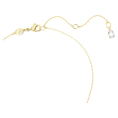 Pingente Dextera, Laço bloqueado, Branco, Lacado a dourado - Swarovski, 5668820