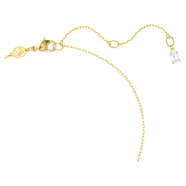 Dextera medál, Összekapcsolt körök, Fehér, Aranytónusú bevonattal - Swarovski, 5668820