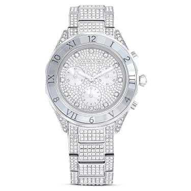 Ceas Dextera Lux, Fabricat în Elveția, Brățară de metal, Nuanță argintie, Oțel inoxidabil - Swarovski, 5668845